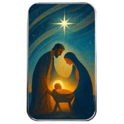 1 oz O Holy Night Colored Silver Bar 1 oz O Holy Night Colored Silver Bar