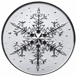 1 oz Scottsdale Mint Snowflake Silver Round - in Ornament Capsule 1 oz Scottsdale Mint Snowflake Silver Round - in Ornament Capsule