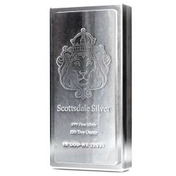 100 Ounce Scottsdale Mint Stackable Bar