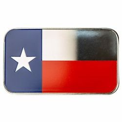 1 oz Texas State Flag Colorized Silver Bar