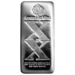 20 oz Scottsdale Mint XX Cast Silver Bar - Imperium Collection