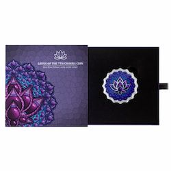 2024 2 oz Lotus of the Seventh Chakra Silver Coin