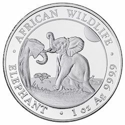 2024 1 oz Somalia Elephant Silver Coin