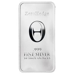10 oz ZeroHedge Silver Bar
