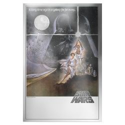Star Wars A New Hope 35g Silver Premium Foil - Movie Poster