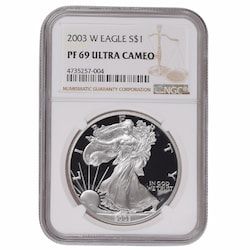 2003-W NGC PF-69 1 oz American Silver Eagle Proof Coin