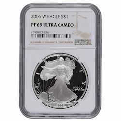 2006-W NGC PF-69 1 oz American Silver Eagle Proof Coin