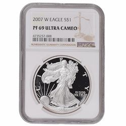 2007-W NGC PF-69 1 oz American Silver Eagle Proof Coin