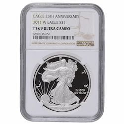 2011-W NGC PF-69 1 oz American Silver Eagle Proof Coin