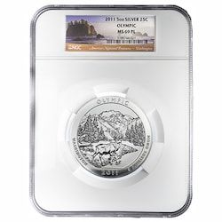 2011 NGC MS-69 PL 5 oz America The Beautiful Olympic Silver Coin