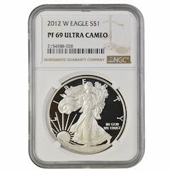 2012-W NGC PF-69 1 oz American Silver Eagle Proof Coin