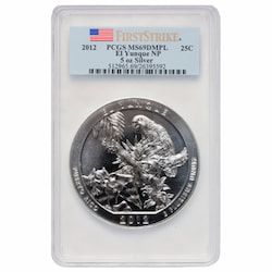 2012 PCGS MS-69 DMPL First Strike 5 oz America The Beautiful El Yunque Silver Coin