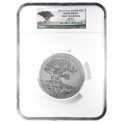 2013-P NGC SP-69 PL Early Releases 5 oz America The Beautiful Great Basin Burnished Silver Coin