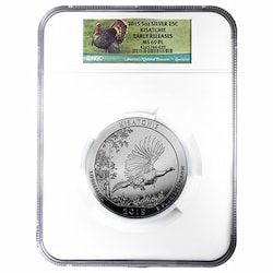 2015 NGC MS-69 PL Early Releases 5 oz America The Beautiful Kisatchie Silver Coin