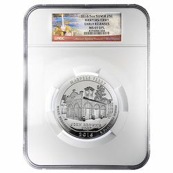 2016 NGC MS-69 DPL Early Releases 5 oz America The Beautiful Harpers Ferry Silver Coin
