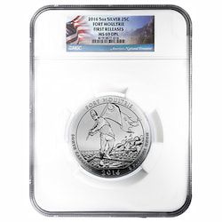 2016 NGC MS-69 DPL First Releases 5 oz America the Beautiful Fort Moultrie Silver Coin