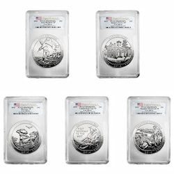 2016 PCGS MS-69 DMPL First Strike 5 oz America The Beautiful Silver 5-Coin Set