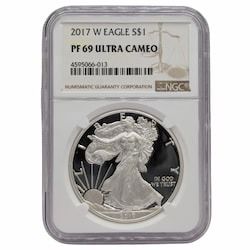 2017-W NGC PF-69 1 oz American Silver Eagle Proof Coin