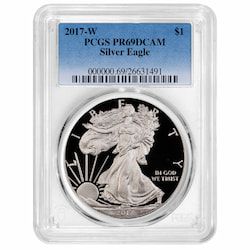 2017-W PCGS PR-69 1 oz American Silver Eagle Proof Coin