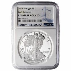 2018-W NGC PF-69 Early Releases 1 oz American Silver Eagle Proof Coin