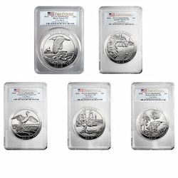 2018 PCGS MS-69 DMPL First Strike 5 oz America The Beautiful Silver 5-Coin Set