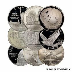 US $1 Commemorative 90% Silver Coin - BU/Proof - Random Year