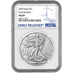 2023 NGC MS-69 Early Release 1 oz American Silver Eagle Coin