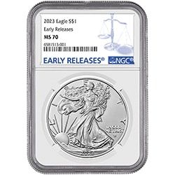 2023 NGC MS-70 Early Release 1 oz American Silver Eagle Coin