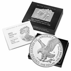 2023-S 1 oz American Silver Eagle Proof Coin with Box & COA