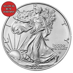 2025 1 oz American Silver Eagle Coin BU
