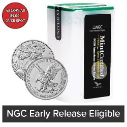 2025 Silver Eagle NGC & SD Bullion MintCertified™ FIRST30 | Sealed Tube of 20 Coins