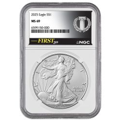 2025 NGC MS-69 FIRST30™ 1 oz American Silver Eagle Coin