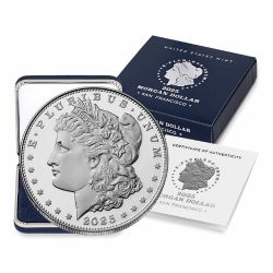 2025-S US Silver Morgan Dollar Proof w/ Box and COA