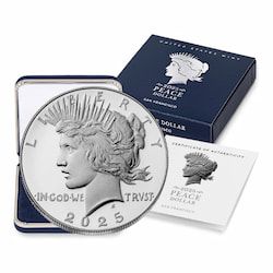 2025-S Peace Dollar Proof Silver Coin with Box & COA