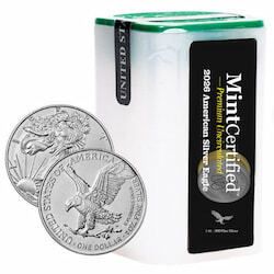 2026 American Silver Eagles MintCertified™ Premium Uncirculated | Sealed Tube