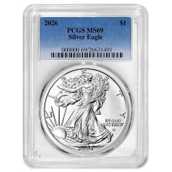 2026 PCGS MS-69 1 oz American Silver Eagle Coin