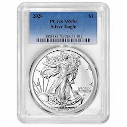 2026 PCGS MS-70 1 oz American Silver Eagle Coin