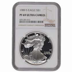 1989-S NGC PF-69 1 oz American Silver Eagle Proof Coin