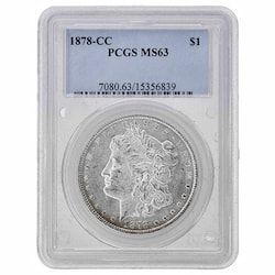 1878-CC PCGS MS-63 Morgan Silver Dollar Coin