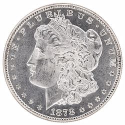 1878-S Morgan Silver Dollar Coin - BU