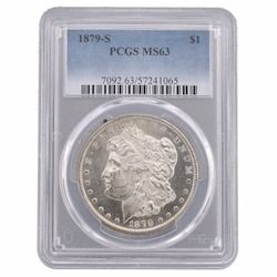 1879-S PCGS MS-63 Morgan Silver Dollar Coin