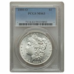 1880-O PCGS MS-63 Morgan Dollar Silver Coin