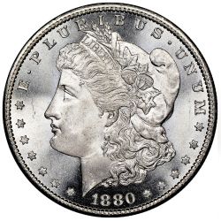 1880-S Morgan Silver Dollar BU