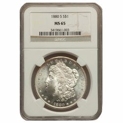 1880-S NGC MS-65 Morgan Silver Dollar Coin