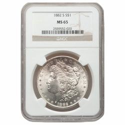 1882-S NGC MS-65 Morgan Silver Dollar Coin