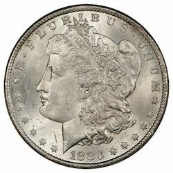 1883-CC Morgan Silver Dollar Coin - BU