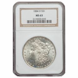 1884-O NGC MS-63 Morgan Silver Dollar Coin