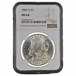 1884-O NGC MS-64 Morgan Silver Dollar Coin