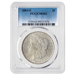1884-O PCGS MS-63 Morgan Silver Dollar Coin