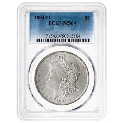 1884-O PCGS MS-64 Morgan Dollar Silver Coin